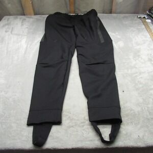 Rev It Parabolica Pants Mens XL Black Tapered Fit Stirrup Moto Joggers 32x31